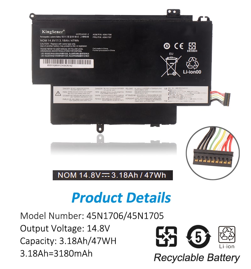 Lenovo-Thinkpad-47WH-45N1706-Laptop-Battery