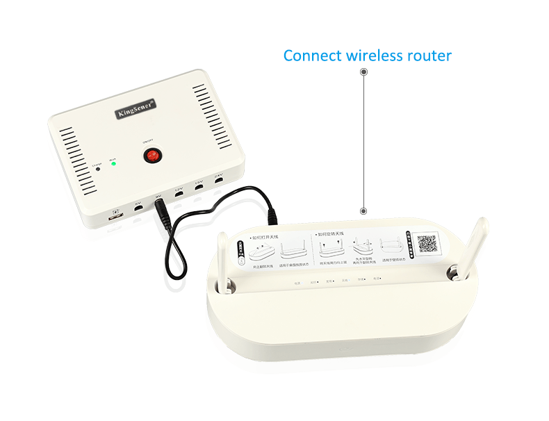 Kingsener SK616 Mini Portable UPS with 5V/9V/12V/15V/24V DC Interface & USB Port Max 24W 2A Current Output & 13200mAh Lithium Battery For Travel And Camping Field work