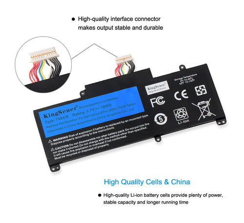 Dell-Venue-74XCR-laptop-battery-18WH