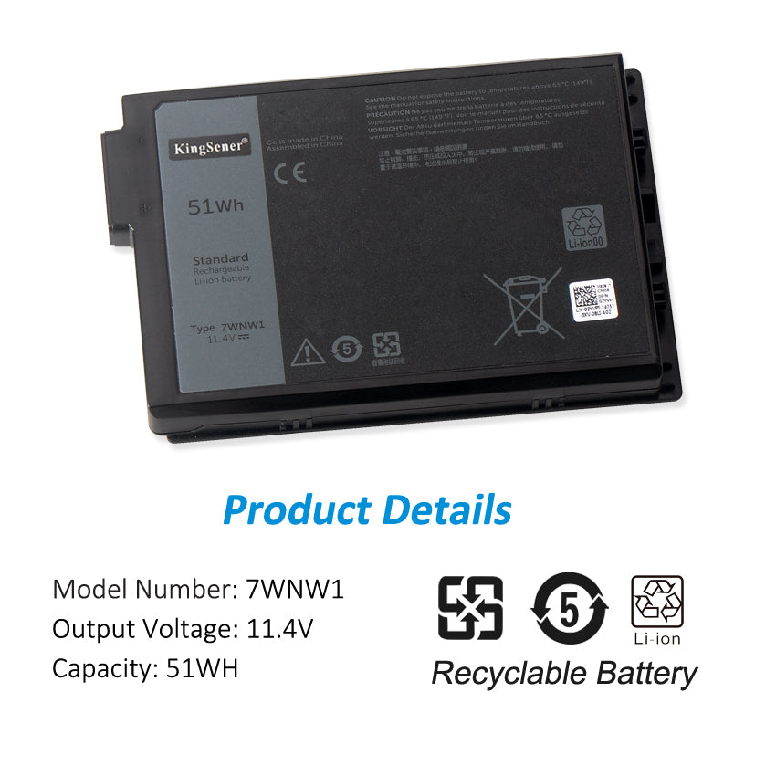 Dell-Latitude-7WNW1-laptop-battery-51WH