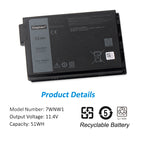 Dell-Latitude-7WNW1-laptop-battery-51WH
