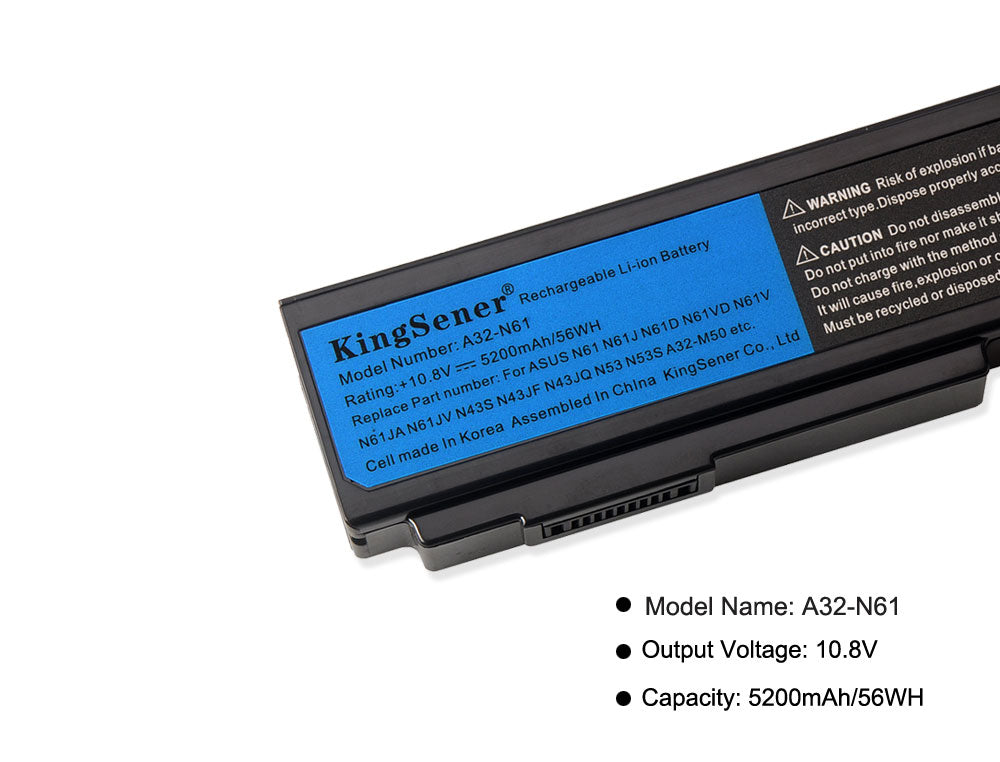 ASUS-A32-N61-laptop-battery-56WH