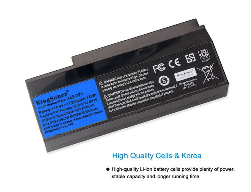 A42-G73 laptop battery for ASUS g53 g53s g53j g53jw g53sx g73 g73s g73j g73jh g73jq g73jw g73jx g73sw g73-52 | KingSener