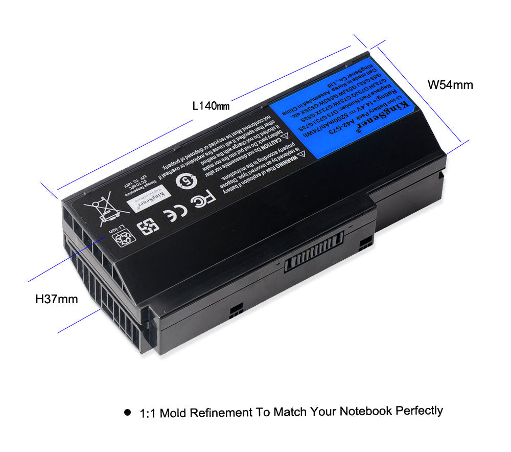 Kingsener A42-G73 laptop battery for ASUS g53 g53s g53j g53jw g53sx g73 g73s g73j g73jh g73jq g73jw g73jx g73sw g73-52
