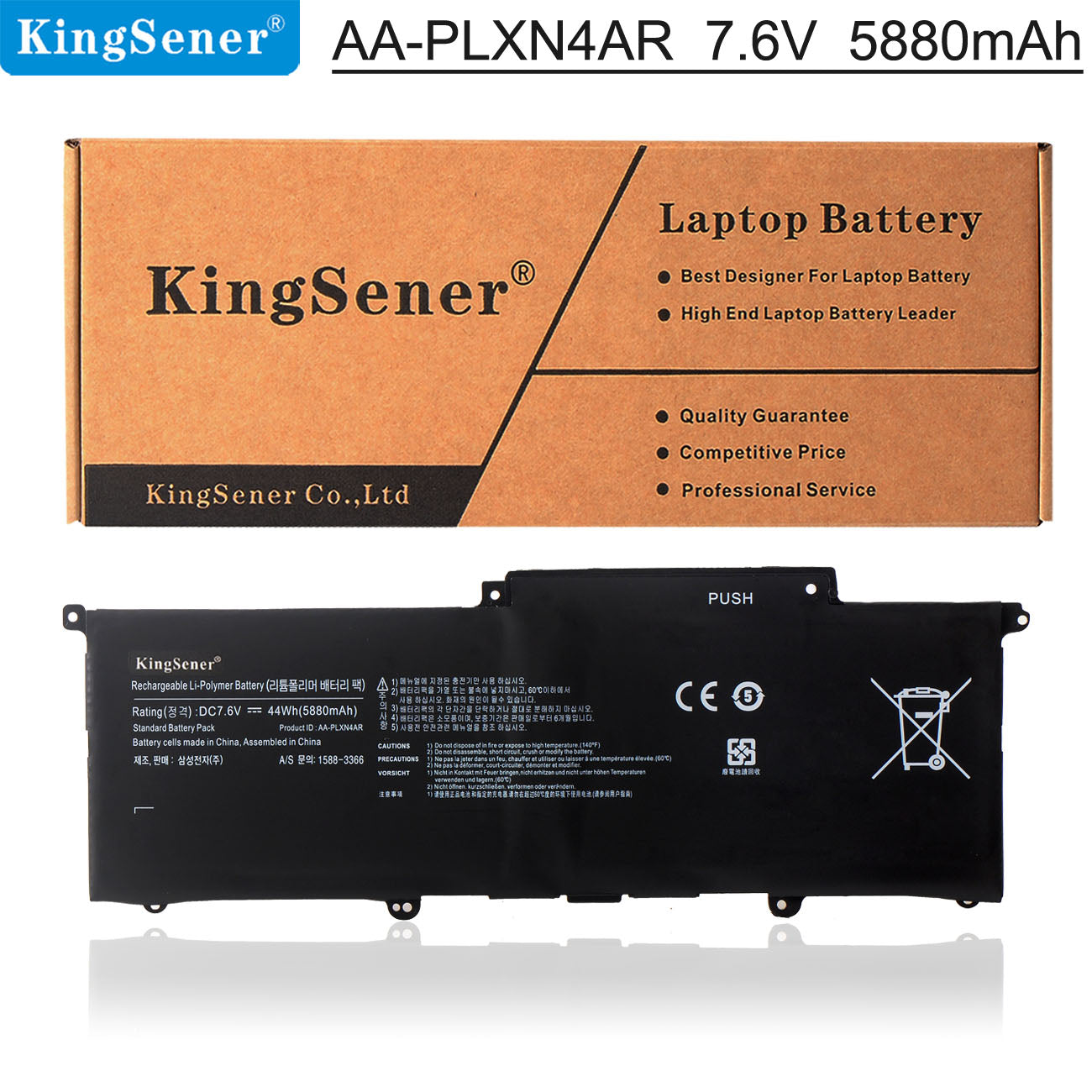 Kingsener AA-PLXN4AR AA-PBXN4AR Laptop Battery For SAMSUNG Ultrabook 900X3D 900X3C 900X3B 900X3E NP900X3E