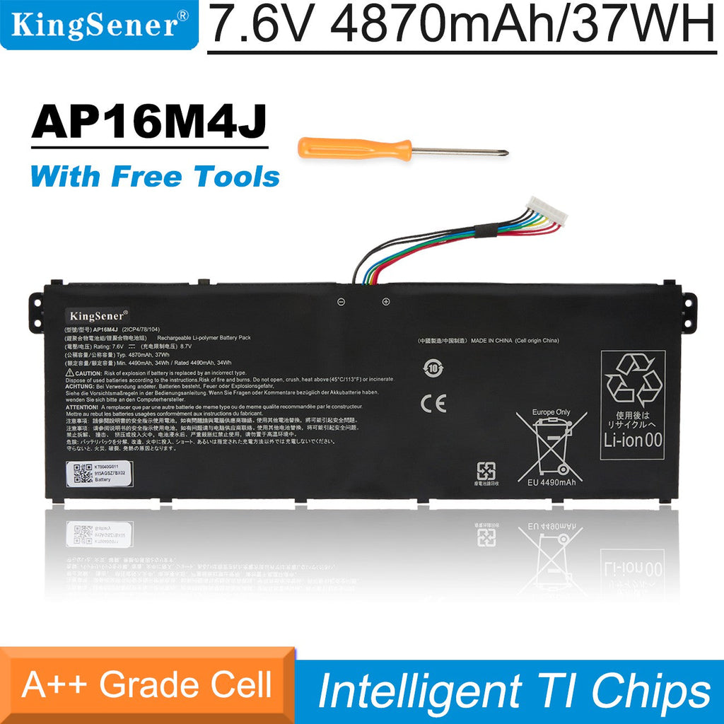 ACER-Aspire-37WH-4870mAh-AP16M4J-Laptop-Battery