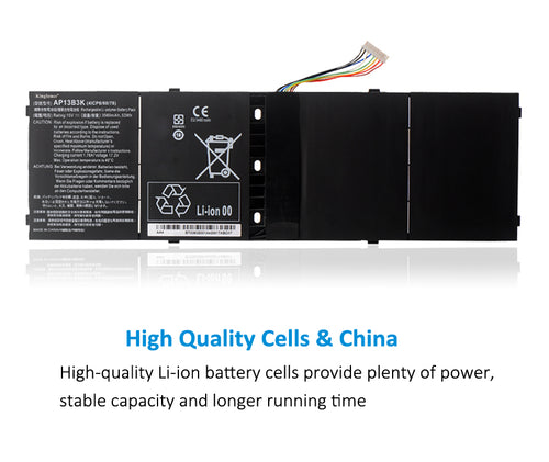 KingSener AP13B3K Laptop Akku für Acer Aspire V5 R7 V7 V5-572G V5-573G V5-472G V5-473G V5-552G M5-583P V5-572P R7-571 AP13B8K