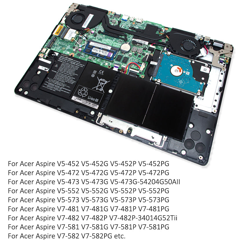 AP13B3K Battery for Acer Aspire V5 V7 R7 M5-583P V5-572G V5-573G 53WH