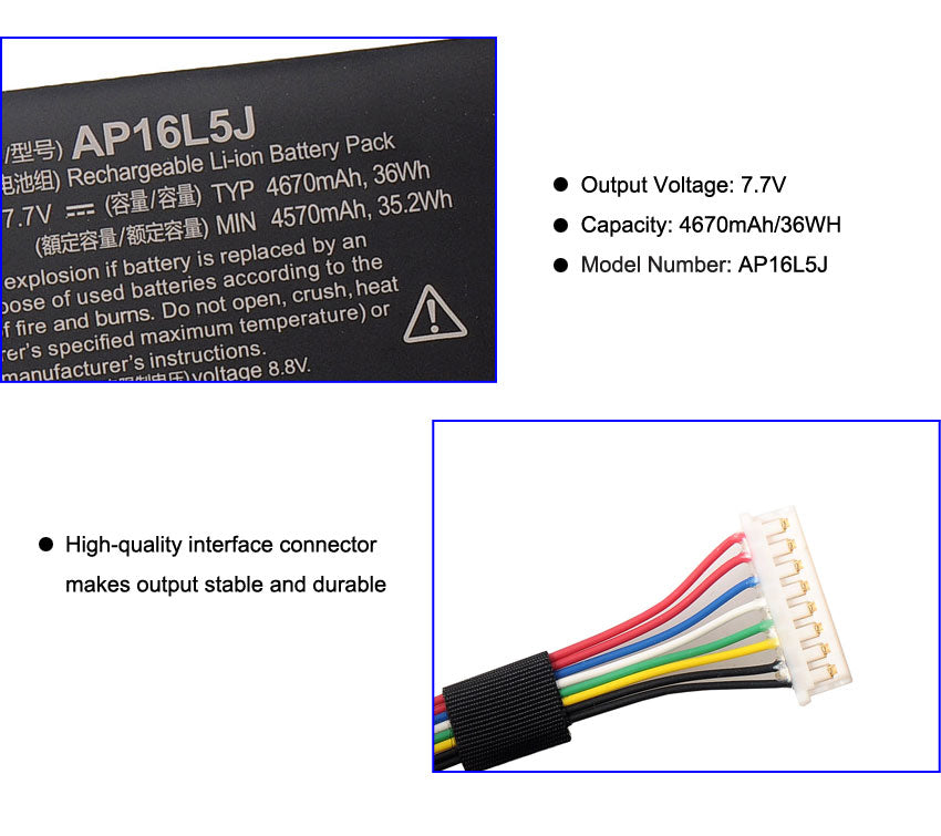 Kingsener-AP16L5J-laptop battery-4670mAh