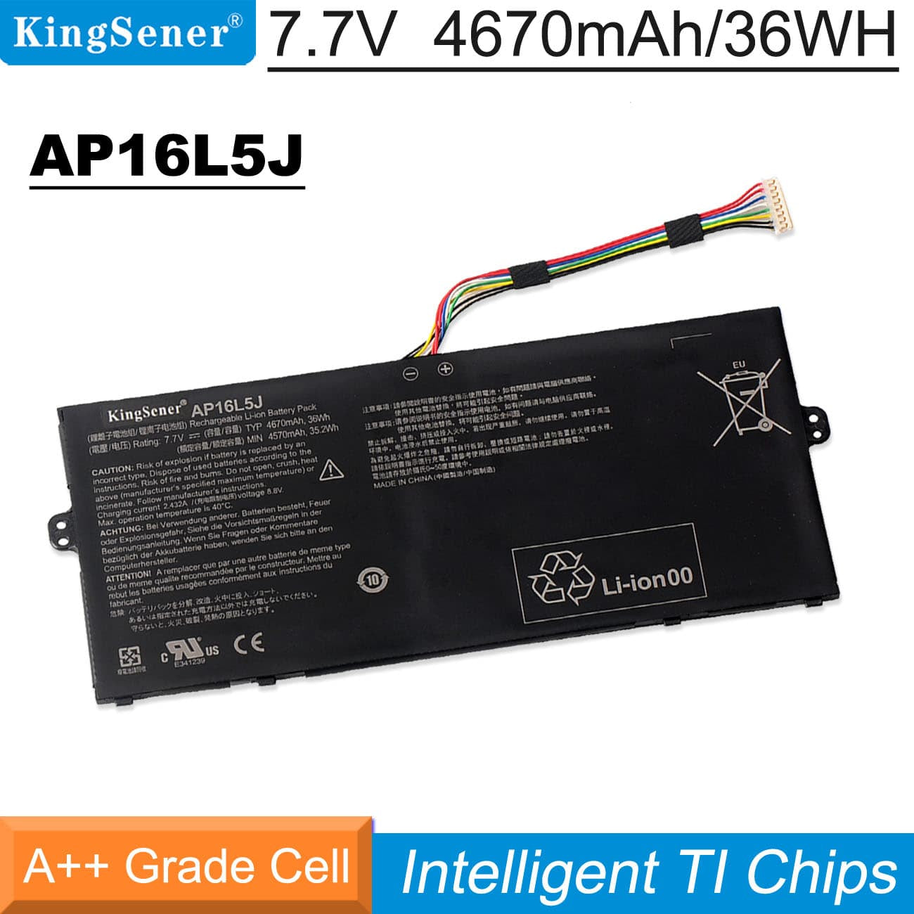 Kingsener-AP16L5J-laptop battery-4670mAh