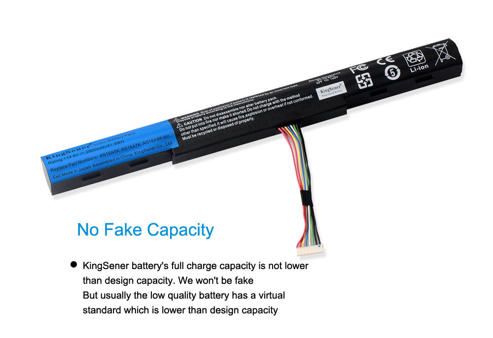 Kingsener-AS16A5K-laptop battery-2800mAh