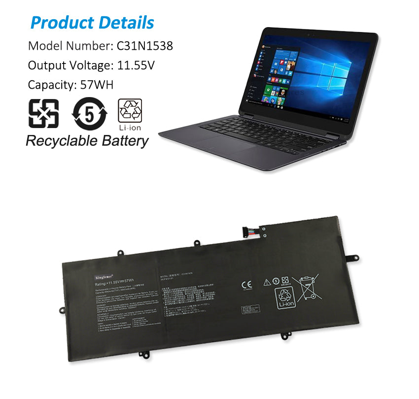 ASUS-ZenBook-C31N1538-57WH-Laptop-Battery