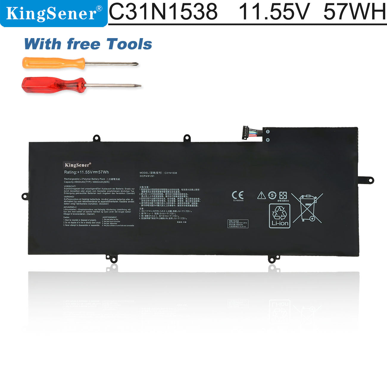 ASUS-ZenBook-C31N1538-57WH-Laptop-Battery