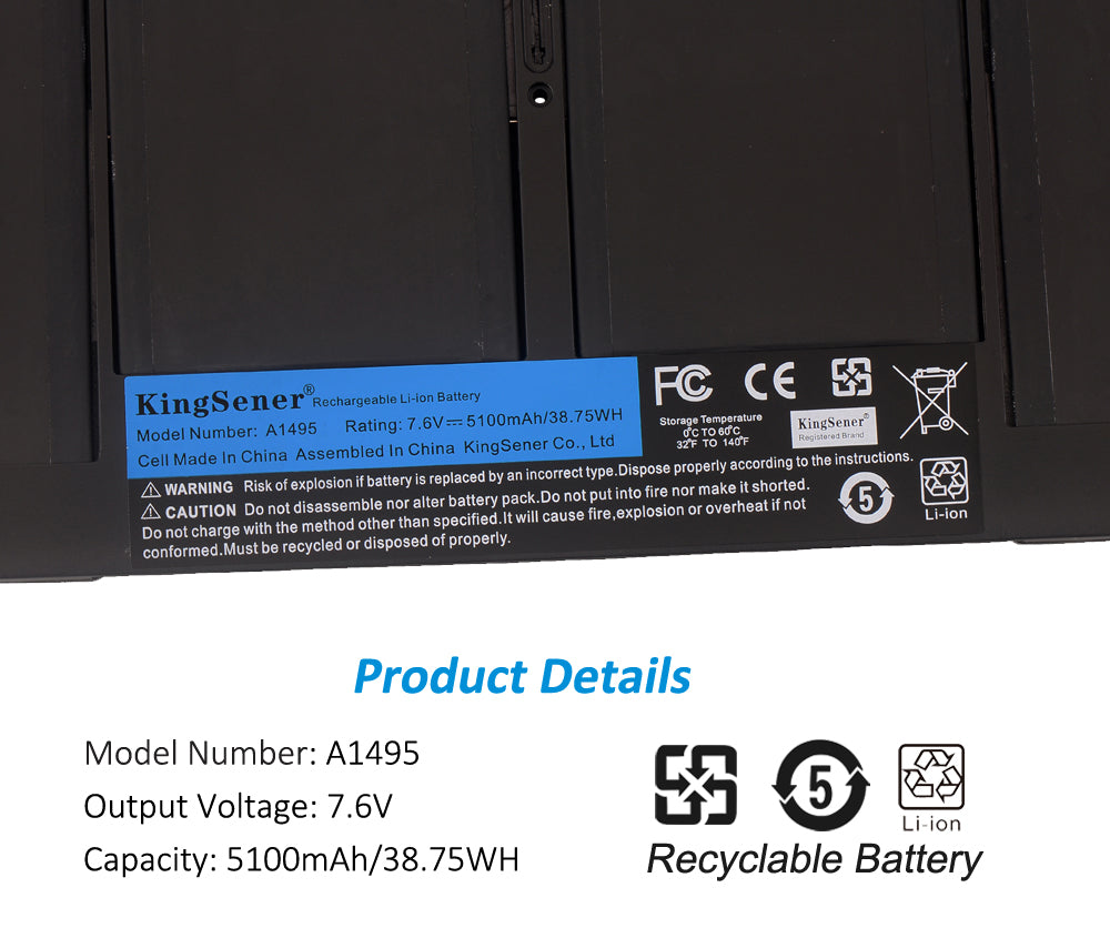 Apple-A1495-5100mAh-Laptop-Battery