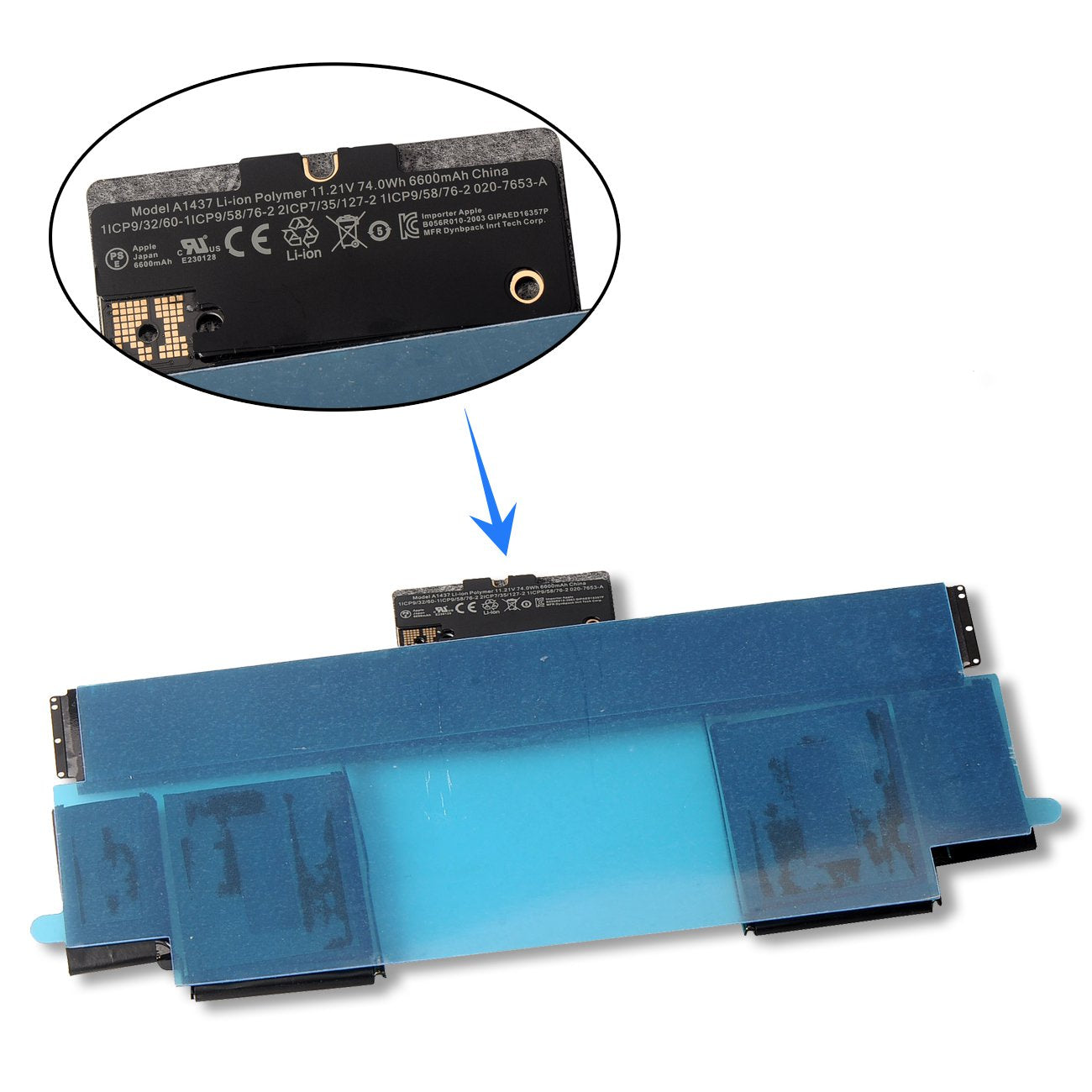 Apple-MacBook-Pro-13.3-A1437-laptop-battery-6600mAh