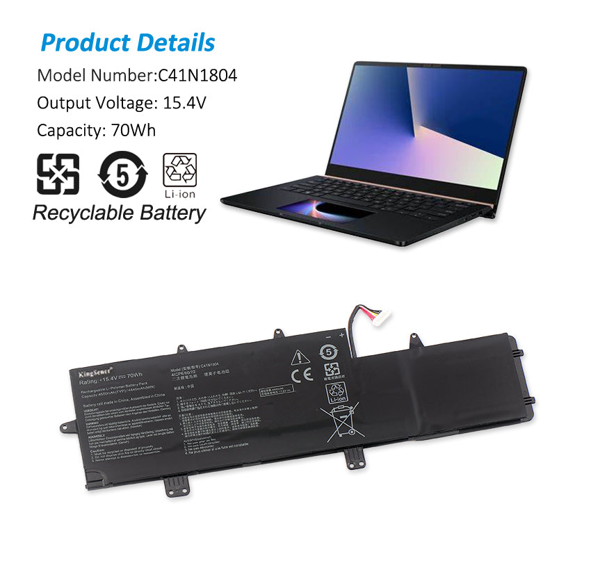 Asus-ZenBook-C41N1804-70WH-Laptop-Battery