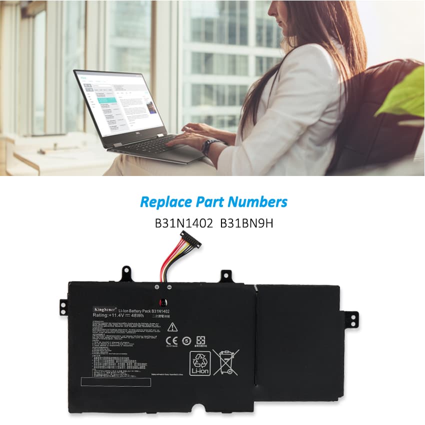 kingsener-B31N1402-laptop battery-4211mAh