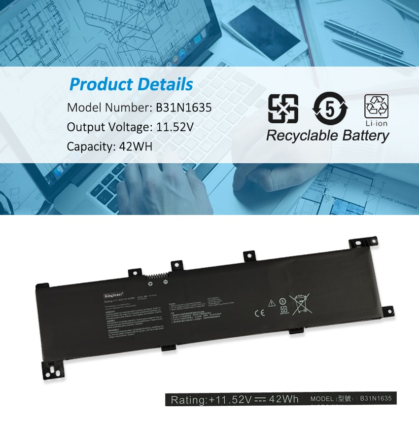 Kingsener-42WH-B31N1635-Laptop-Battery