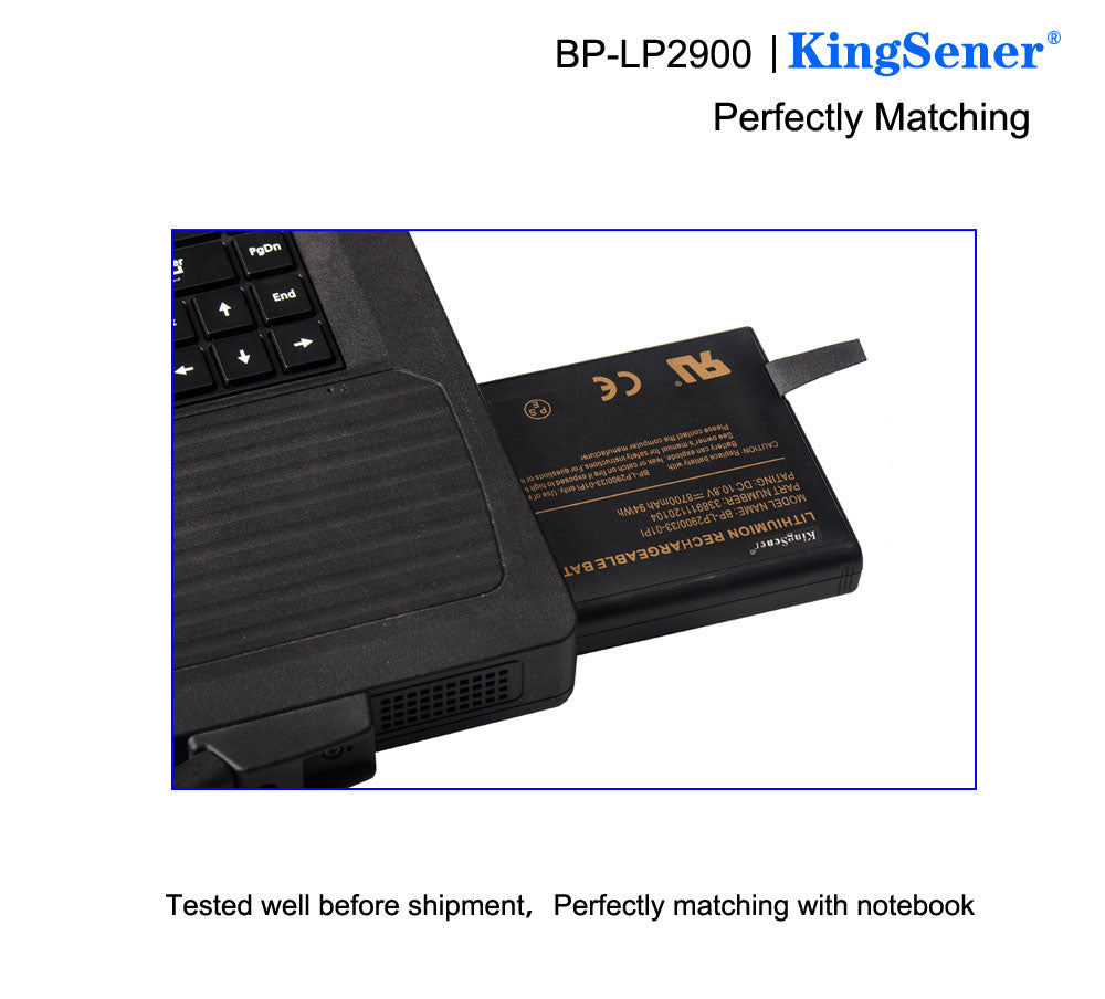 KingSener BP-LP2900/33-01PI Laptop Battery For Getac X500 V100 V1010 V200 M230 338911120104 BP-LC2600/33-01S1
