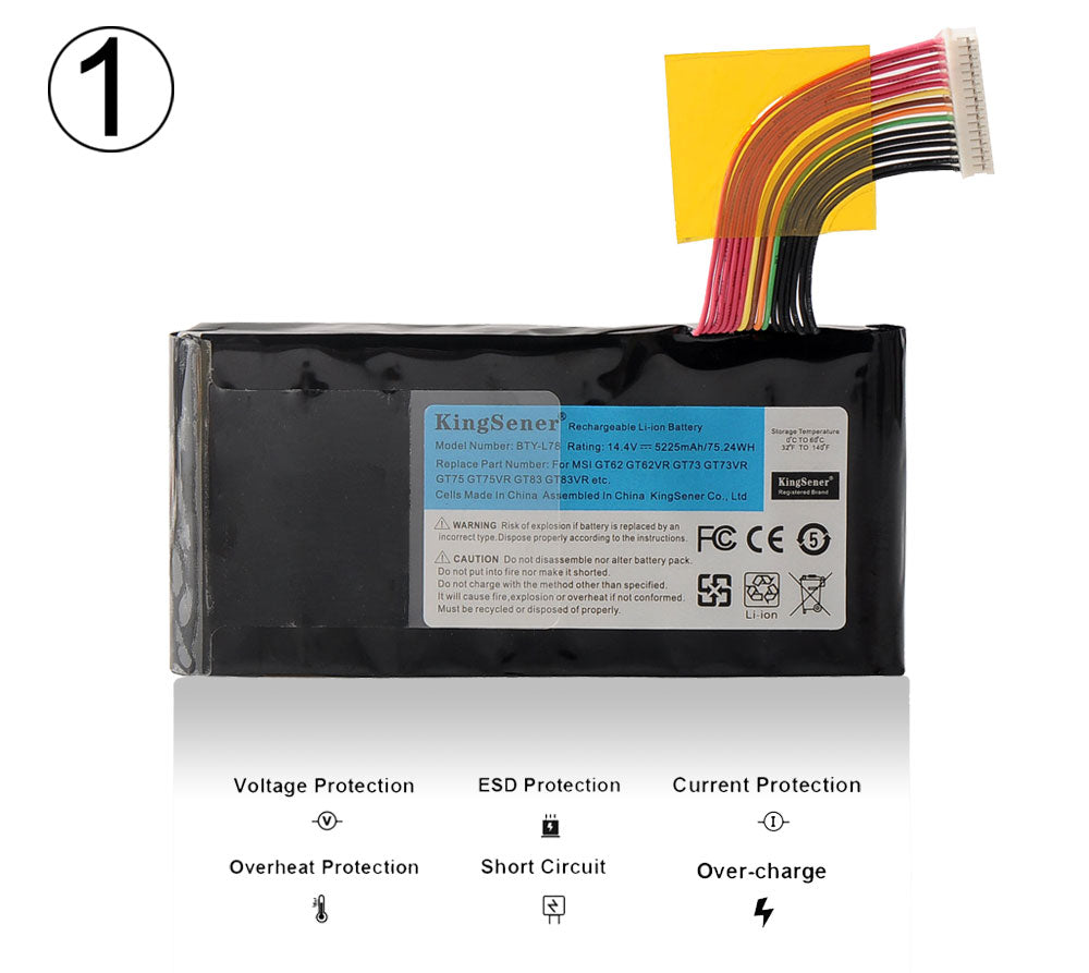 Kingsener-BTY-L78-laptop battery-5225mAh