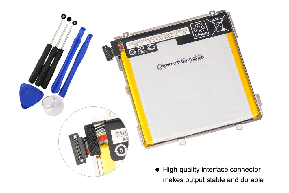 Batterie de table KingSener C11P1303 pour ASUS Google Nexus 7 II 2 2nd Gen 2013 ME571 ME57K ME57KL K009 K008 C11P1303 3.8V 15WH