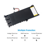 KingSener C21N1335 全新筆記本電池 適用於華碩 VivoBook S451 S451LA S451LB S451LN 系列超極本 7.5V 38WH