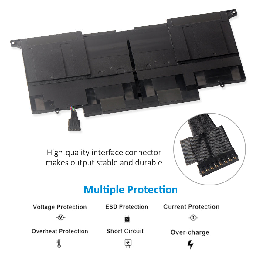 KingSener C22-UX31 Laptop Battery for ASUS Zenbook UX31 UX31A UX31E UX31E-DH72 C22-UX31 C23-UX31 7.4V 50WH/6840mAh