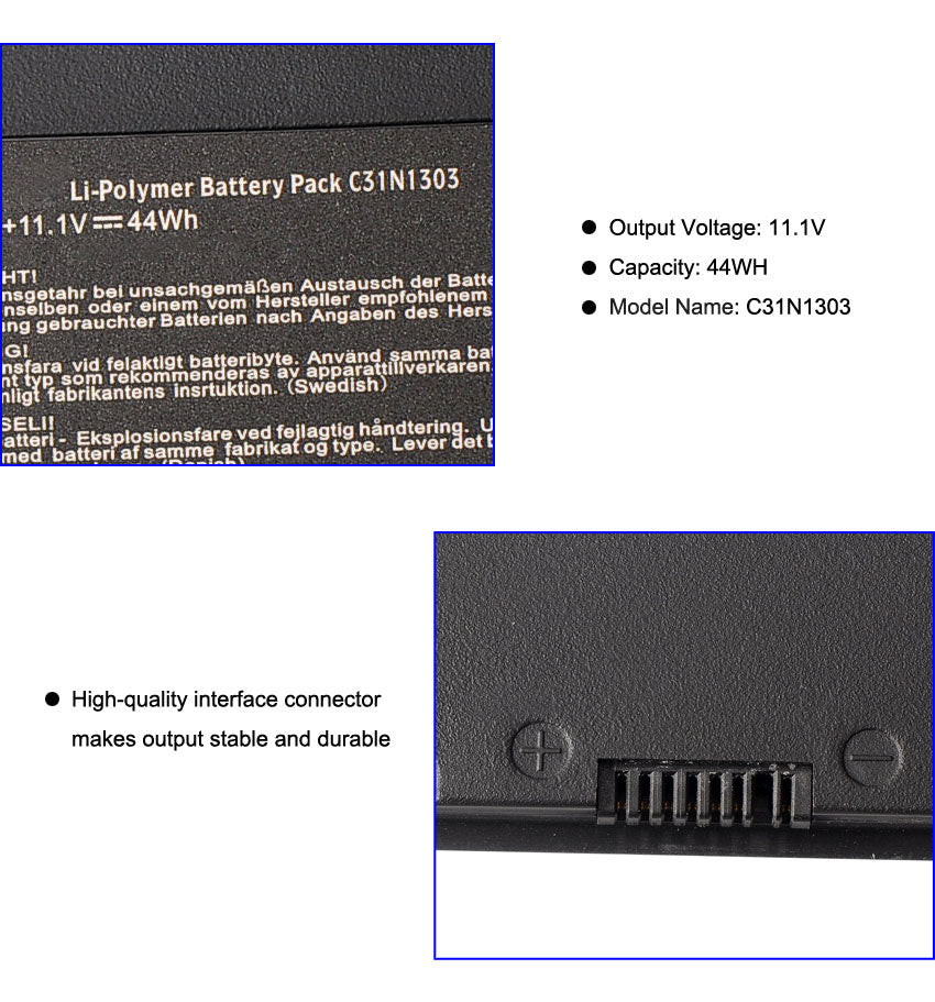 Kingsener C31N1303 Laptop Battery For Asus ROG Essential PU401 PU401L PU401LA PU401E4288LA 11.1V 44WH