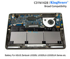 Аккумулятор для ноутбука KingSener C31N1428 для ASUS Zenbook UX305L UX305LA UX305UA C31N1428 3ICP5/91/91 11,31 В 56 Вт·ч