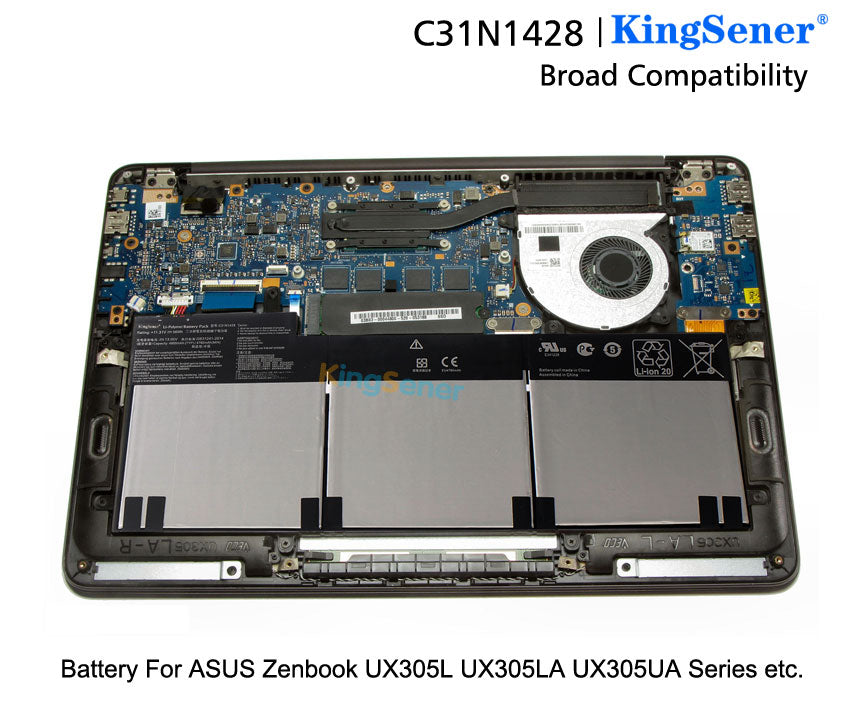 Аккумулятор для ноутбука KingSener C31N1428 для ASUS Zenbook UX305L UX305LA UX305UA C31N1428 3ICP5/91/91 11,31 В 56 Вт·ч