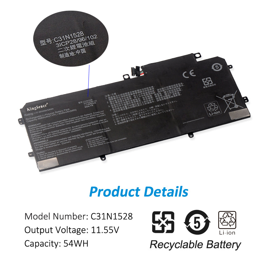 Kingsener C31N1528 batterie d'ordinateur portable pour Asus ZenBook Flip UX360 UX360C UX360CA ordinateur portable 3ICP3/96/103 0B200-02080100