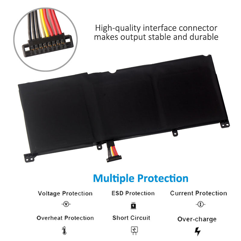 Kingsener C41N1524 華碩Zenbook Pro UX501VW G501VW N501VW G501VW-FY081T N501JW-2B X55LM2H 15.2V 60WH 筆記本電池