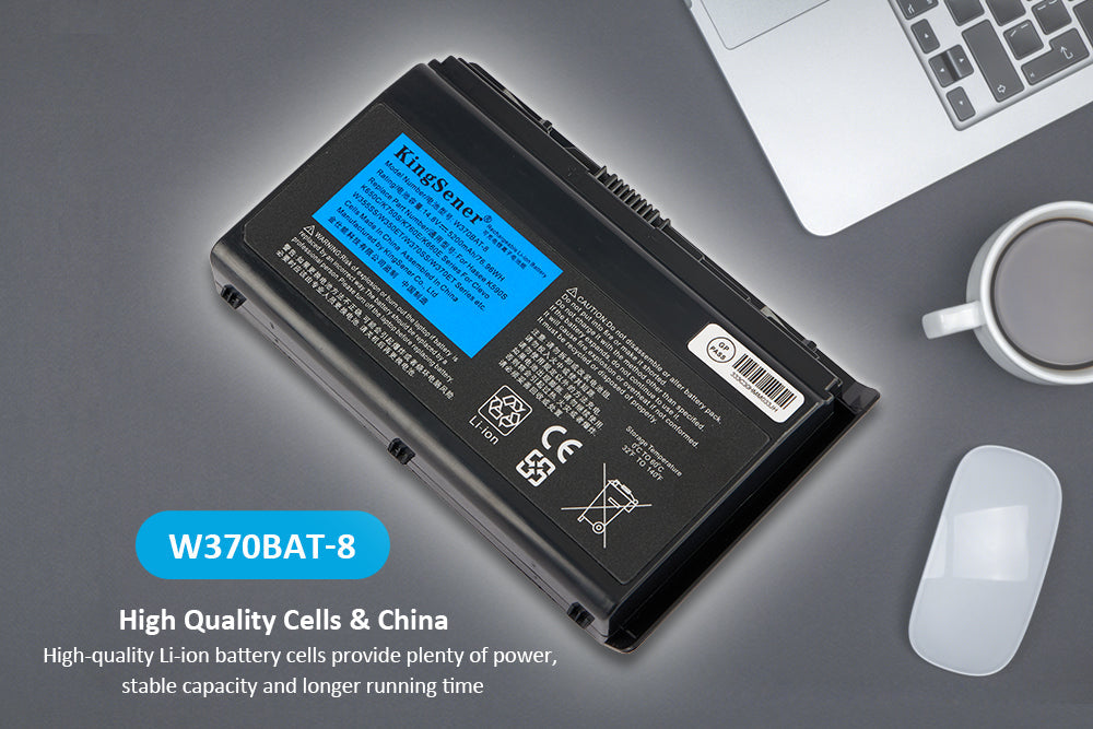     CLEVO-W370BAT-8-5200mAh-Laptop-Battery
