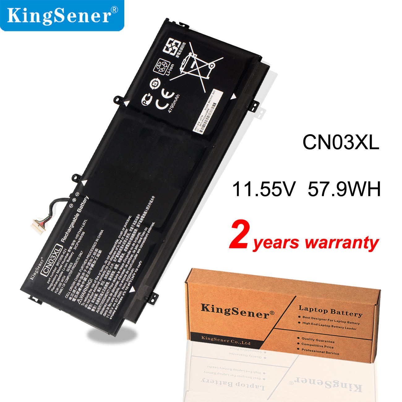 Kingsener CN03XL Laptop Battery For HP Spectre X360 13-AB001 13-AB002 13-AC014TU 13 w023dx 57.9wh