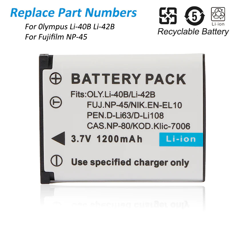 Camera-Battery-Li-42B-1200mAh