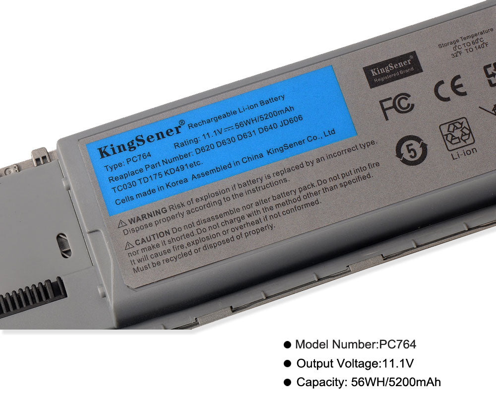 DELL-PC764-56WH-5200mAh-laptop-battery