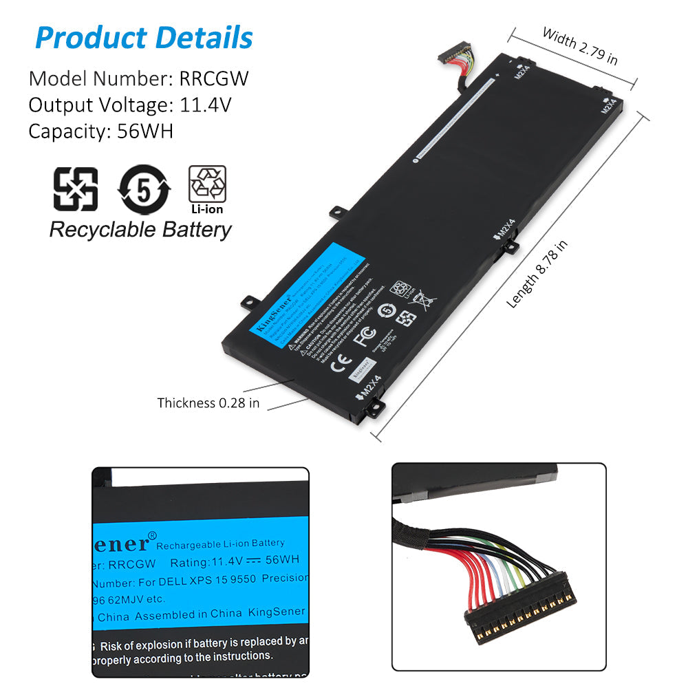    DELL-Alienware-56WH-4912mAh-RRCGW-Laptop-Battery