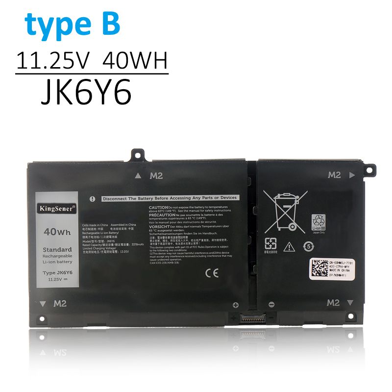 JK6Y6 ノートパソコン用バッテリー Dell Latitude 3410 3510 Vostro 14