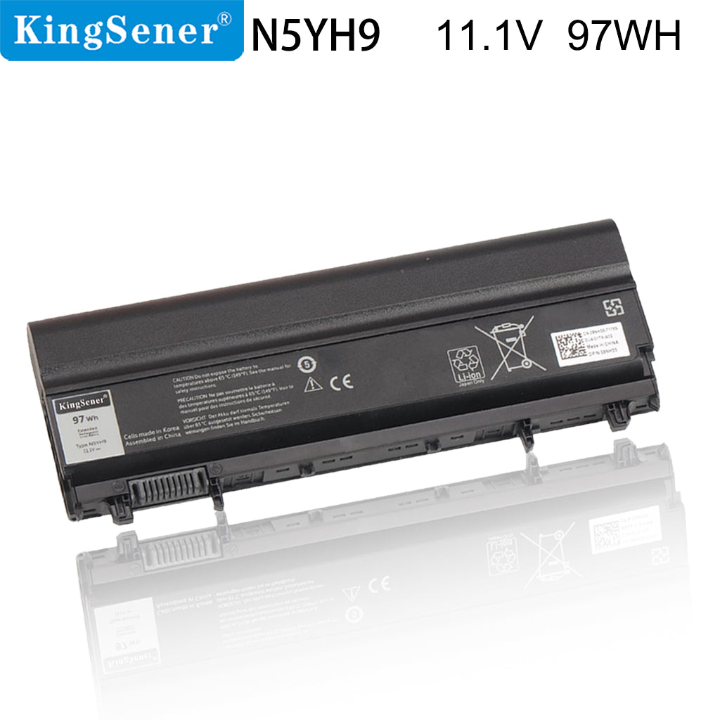 KingSener N5YH9 筆記型電池適用於戴爾 Latitude E5440 E5540 VJXMC VV0NF 0K8HC 7W6K0 CXF66 0K8HC 9CELL 11.1V 97WH