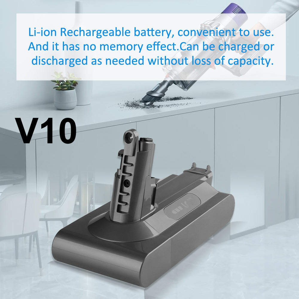 Kingsener V10 Vacuum Cleaner Battery For Dyson V10 SV12, V10 Motorhead V10 Absolute V10 Animal V10 Cordless V10 Total Cleaner V10 Fluffy V10 206340 969352-02 969042-01