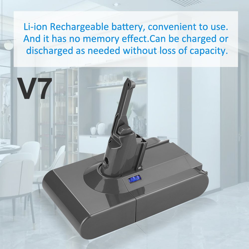 KingSener 3000mAh V7 SV11 Vacuum Cleaner Battery For Dyson V7