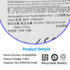 Microsoft-Surface-G16QA043H-3411mAh-Tablet-Battery