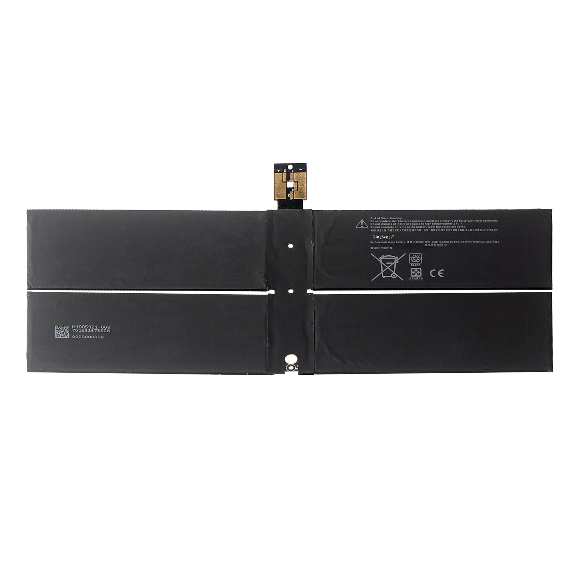 Kingsener G3HTA036H DYNK01 Laptop Battery For Microsoft Surface Book 1769 Series 7.57V 45.2Wh/5970mAh With Tools