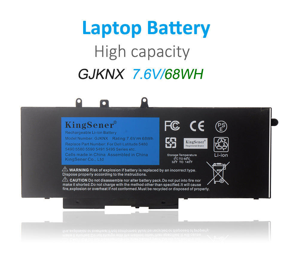 KingSener GJKNX Battery For Dell Laptop Precision 15 3520 68WH