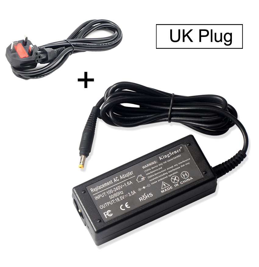 Kingsener 18.5V 3.5A 65W Replacement Laptop Charger AC for HP Power Adapter Compaq 6720s 500 510 520 530 G3000 4.8*1.7mm