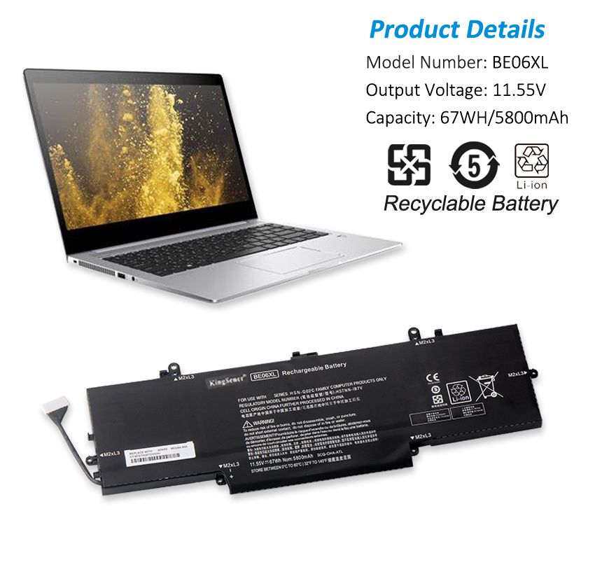 Batteria ASUNCELL BE06XL Per HP Elitebook 1040 G4: 67Wh, 11.55V, Ioni Di Litio, Garantita 1 Anno