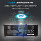 Hasee-KINGBOOK-SQU-1609-7560mAh-82.49WH-Laptop-Battery