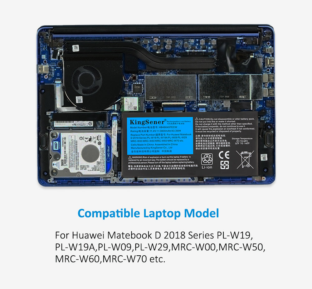 Huawei-HB46K497ECW-43.3WH-Laptop-Batter