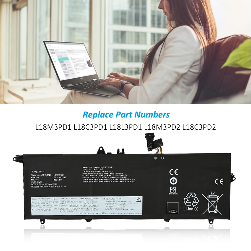 Kingsener-L18M3PD1-laptop battery-57Wh