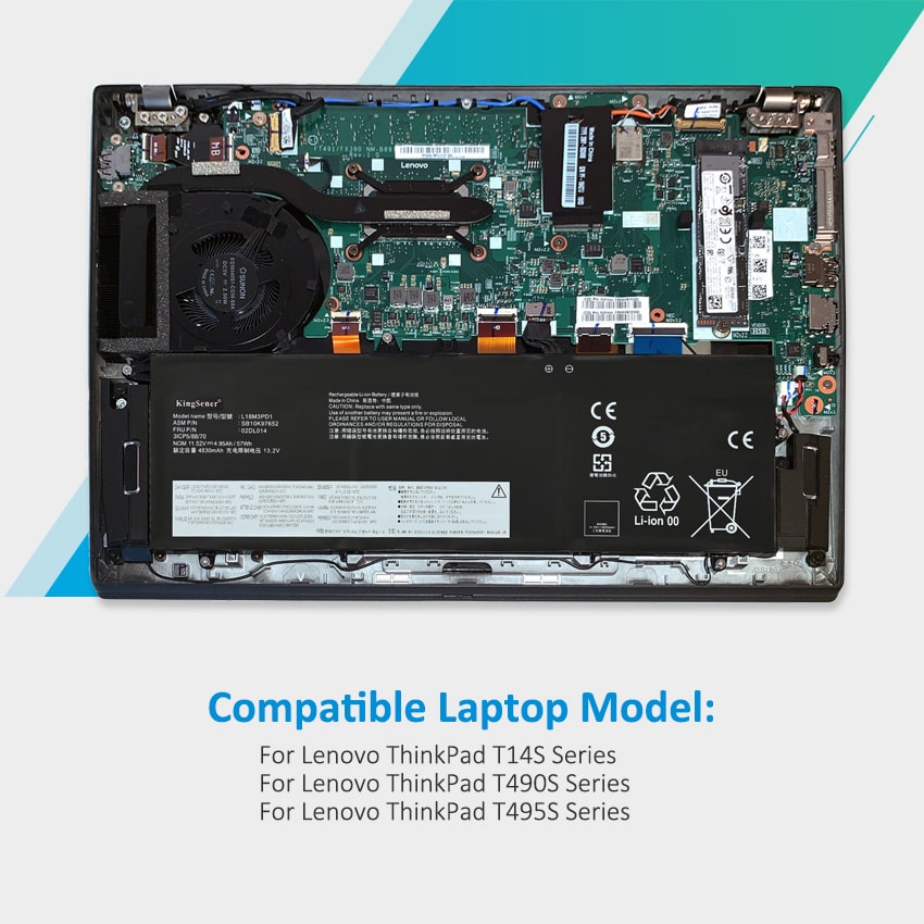 Kingsener-L18M3PD1-laptop battery-57Wh